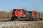 CN 5661 draws near the Hillside Road crossing